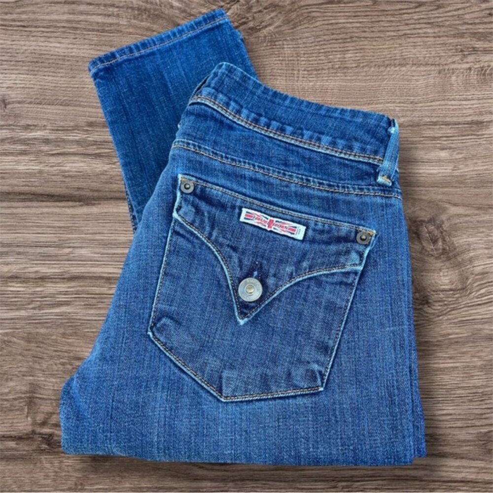 Hudson Skinny Low Rise Flap Pocket Denim Jeans 24 GUC